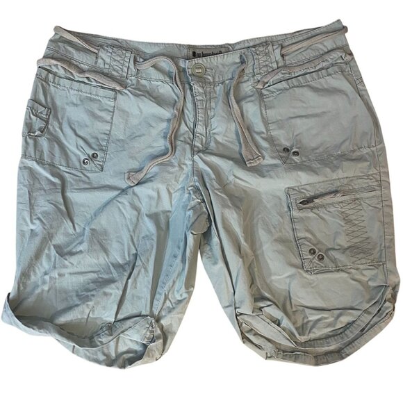No Boundaries Juniors Cargo Shorts Size 15 Light Green Cotton Casual - Picture 1 of 4